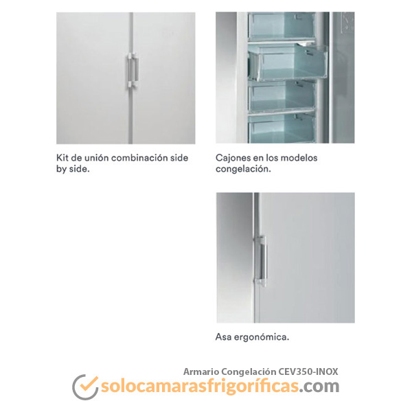Armario Congelación CEV350 INOX Detalles Armario Congelación CEV350 INOX
