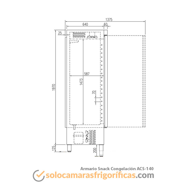 Ficha Técnica Armario Congelador SNACK ACS 140