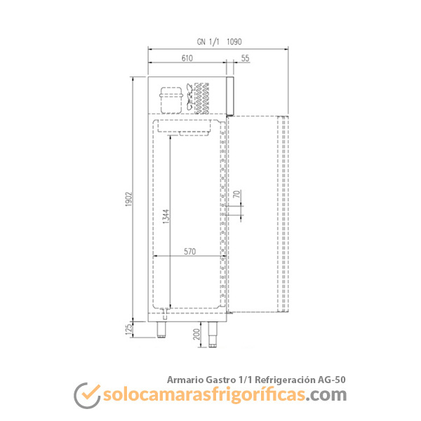 Armario Refrigerador GASTRO AG 50 Ficha Técnica Armario Refrigerador GASTRO AG 50