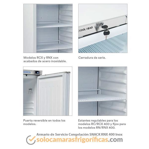 Armario de Servicio CongelacIón SNACK RNX 400 INOX
