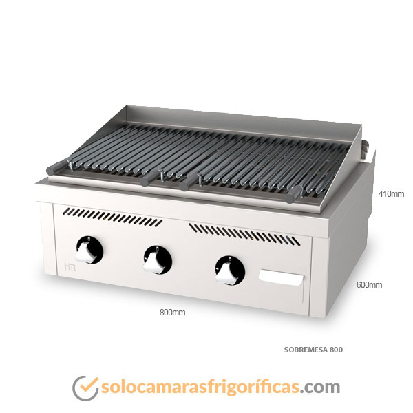 Dimensiones Barbacoa-Sobremesa-B6008S-FAINCA