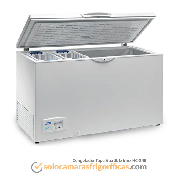 Congelador Tapa Abatible Inox - HC 240
