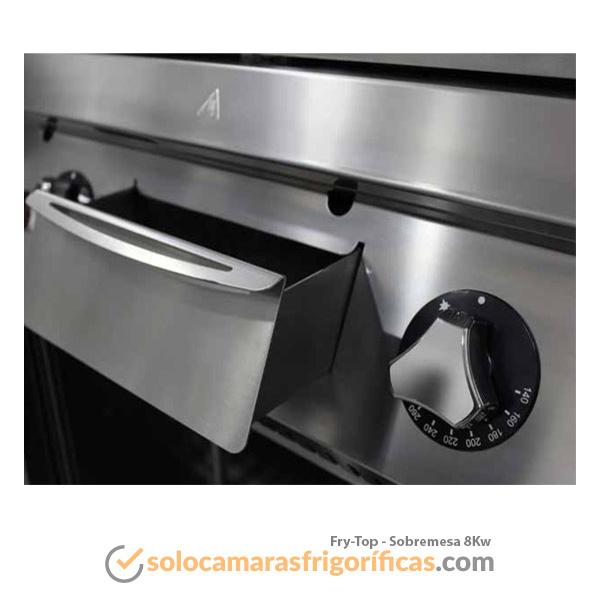 Detalles Fry-Top SOBREMESA 8KW