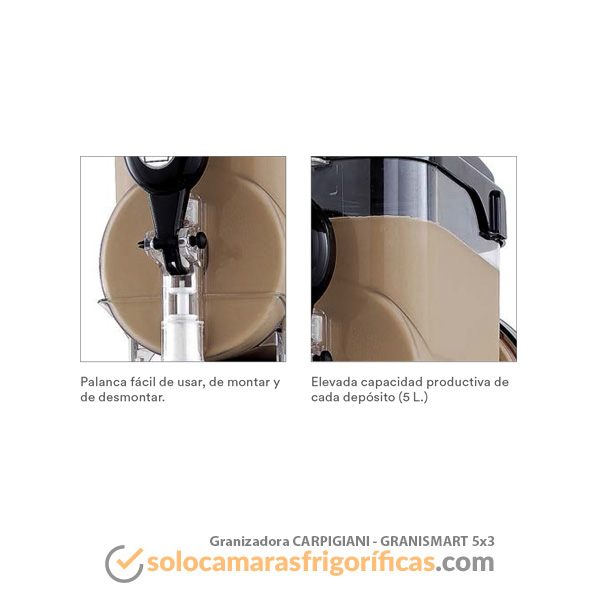 Detalles Granizadora EUROFRED - GRANISMART 5X3