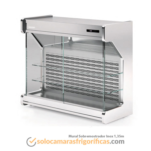 Mural Sobremostrador Inox 1,35m Mural Sobremostrador Inox 1,35m