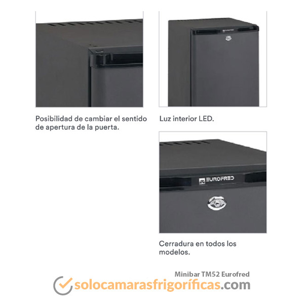 Detalles Nevera Minibar TM52 Eurofred