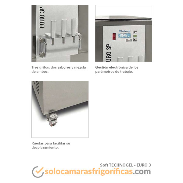 Detalles Máquina Helados Soft - EURO 3 - EUROFRED