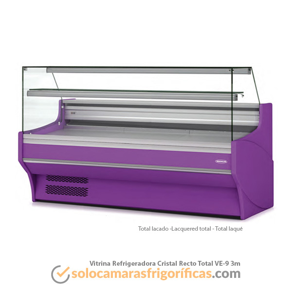 Vitrina Expositora Refrigerada Recto Total VE-9 3m