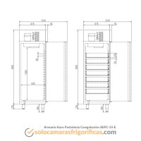 Ficha Técnica Armario Congelador Pastelería EURO AEPC 55 E