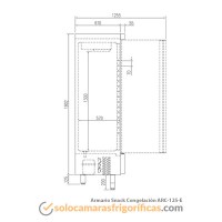 Ficha Técnica Armario Congelador SNACK ARC 125 E