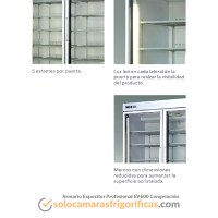 Detalles Armario Expositor Congelación Profesional EV600