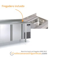 Mesa Fría Snack con Fregadero - BMR-300-F