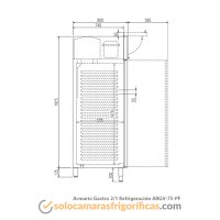 Ficha Técnica Armario Refrigeración GASTRO ARGV 75 PF