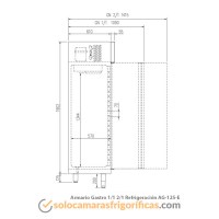Ficha Técnica Nevera Expositora Refrigeración GASTRO AG 125 E