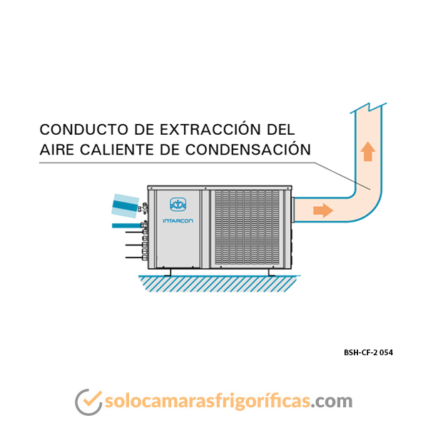 Turbina centrífuga congelación cámaras frigoríficas 054 dibujo técnico