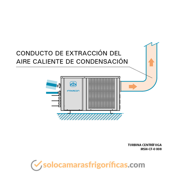 Turbina centrífuga conservación cámaras frigoríficas 008 dibujo técnico
